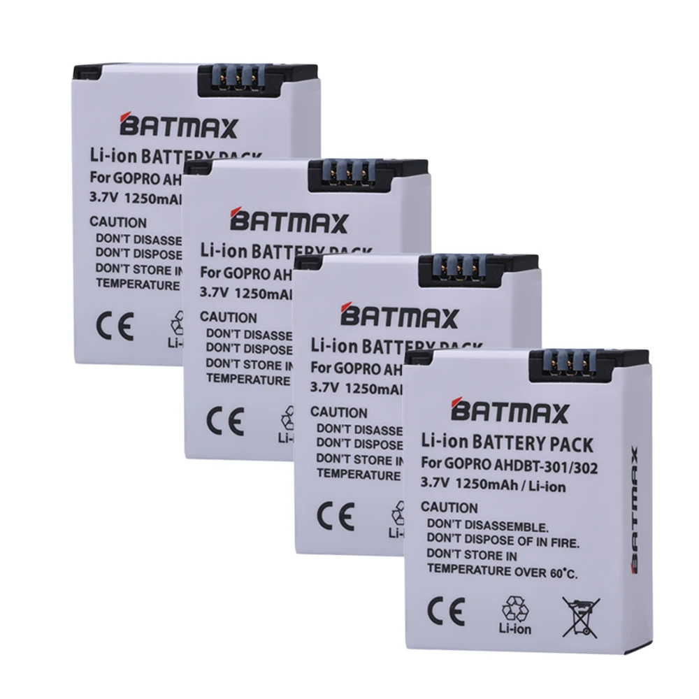 

Аккумуляторная батарея Batmax AHDBT-301, AHDBT301, AHDBT301, AHDBT302 для GoPro HERO3 +, HERO3 и GoPro AHDBT-201, AHDBT-301, AHDBT-302