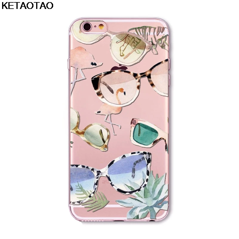 KETAOTAO новые трюки Красота телефон чехол для iPhone 4S 5C 5S 6, 6 s, 7, 8plus, XR XS Max чехол с украшением в виде кристаллов из термопластичного полиуретана(TPU) крышка чехол S - Цвет: Лаванда
