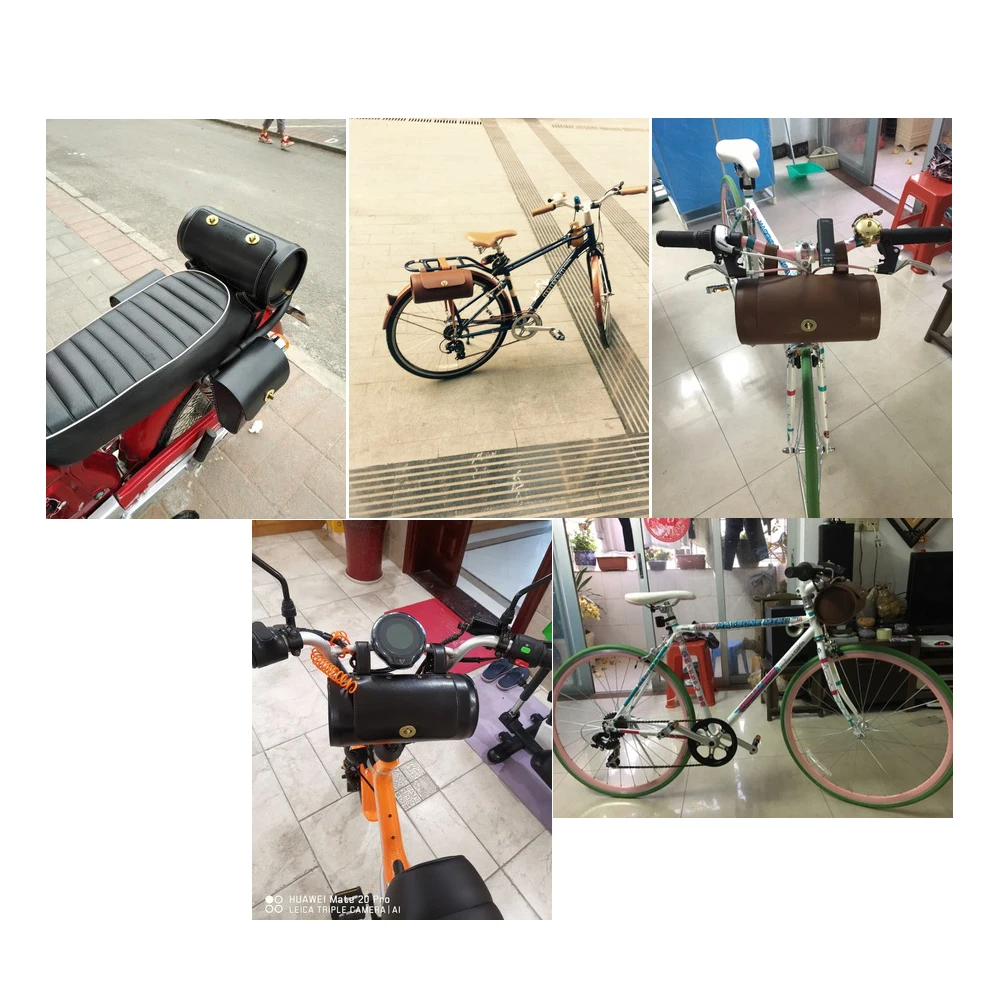 Сумка на переднее сиденье мотоцикла круглая цилиндрическая колонна сумка для