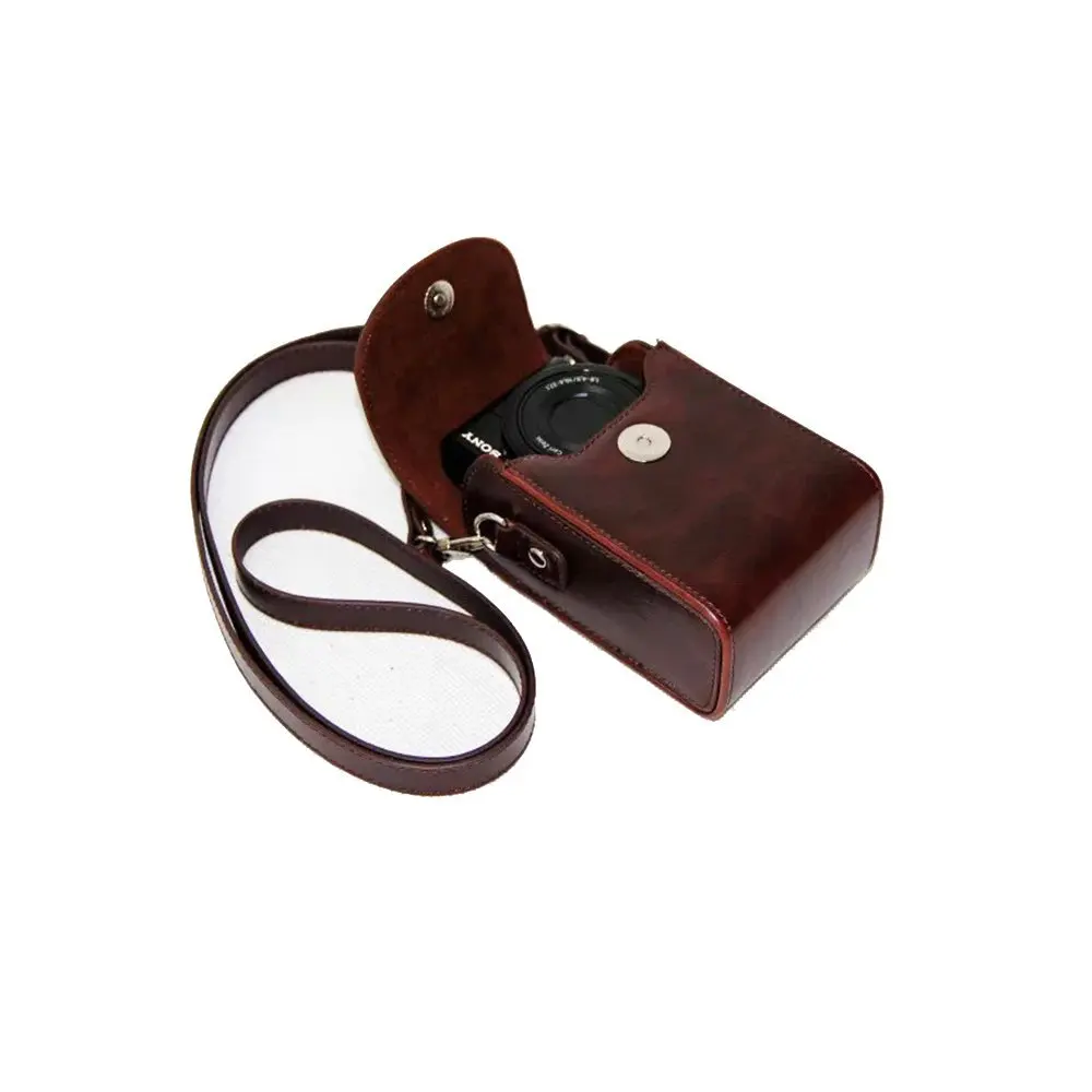 Ретро Кожаный чехол для камеры SONY RX100 VII VI V VA IV III II HX90V HX90 HX80 HX99 HX95 HX60V HX50 HX30 HX20 HX10