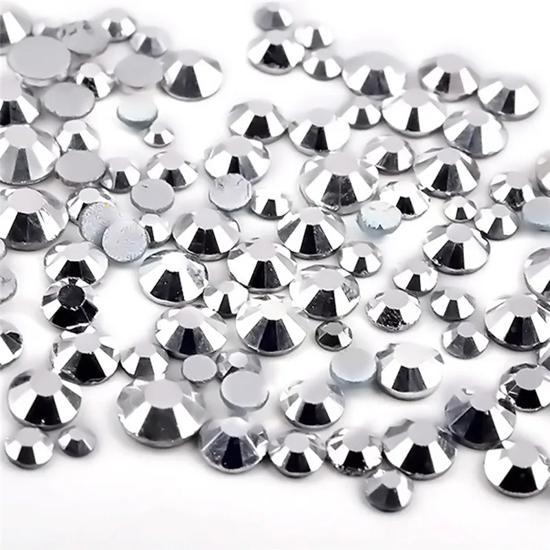 1 коробка красочные 3D DIY маникюрные насадки на колеса Кристальные блестящие