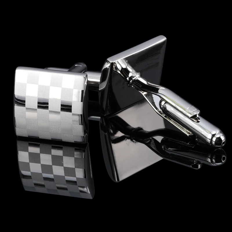 Роскошные Популярные запонки для рубашки MeMolissa мужчин брендовые серебряные