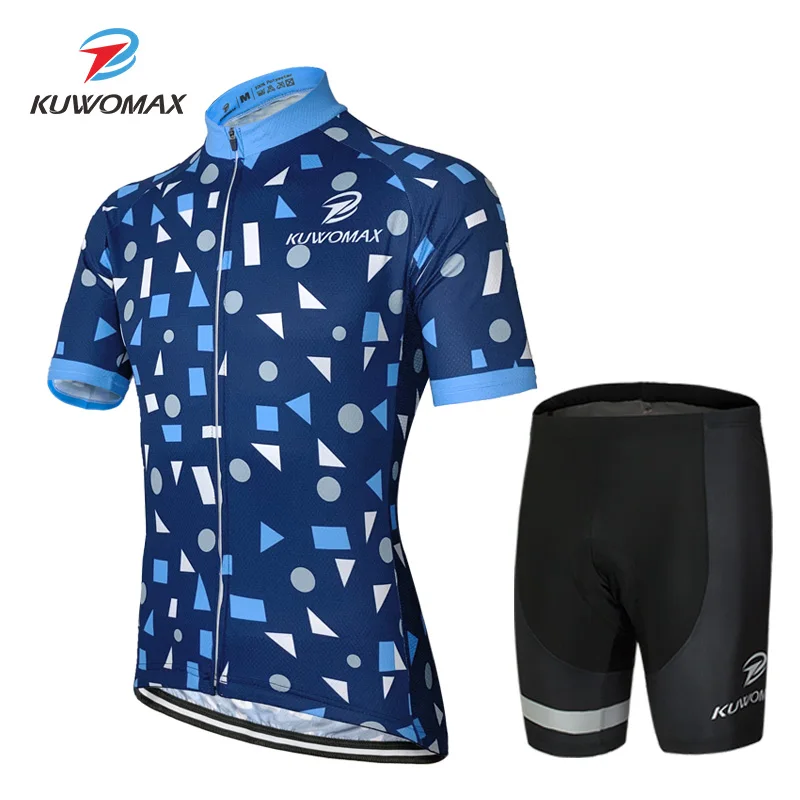 AK-TZ-02101 KUWOMAX Велоспорт Джерси Набор велошорт быстросохнущая Ropa Ciclismo дышащая одежда для езды на велосипеде летняя профессиональная одежда для велоспорта - Цвет: AK-TZ-02101
