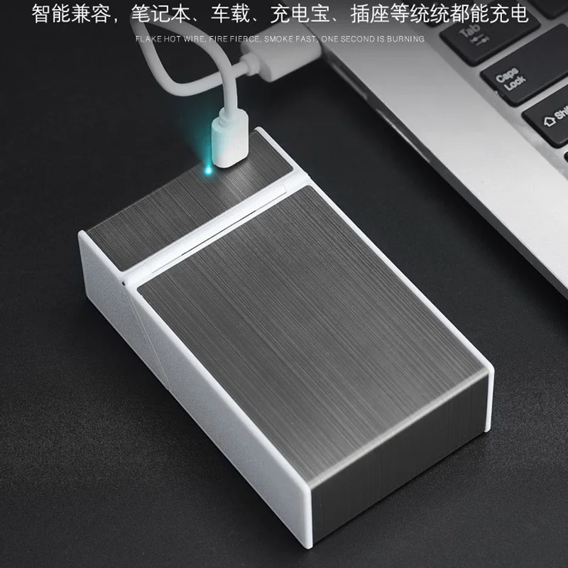(20 палочек) электронная USB Сигарета чехол зажигалки Зарядка Электрический