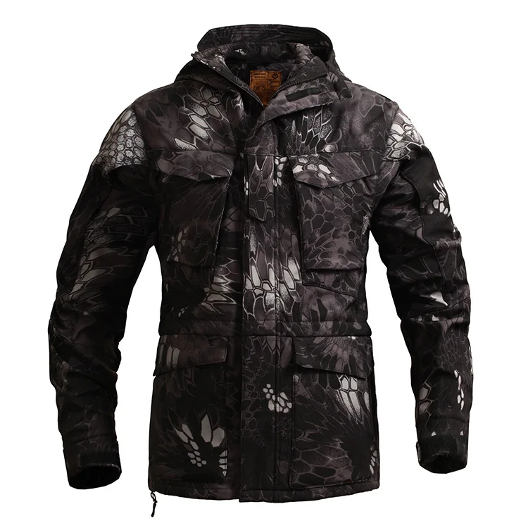 Мужская Уличная ветровка с мягкой оболочкой военная утепленная куртка в стиле