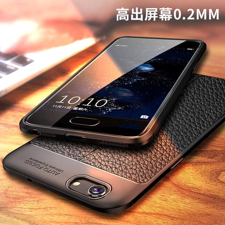 Для OPPO F1S A59 A77 A57 чехол роскошный кожаный текстурный мягкий силиконовый защитный