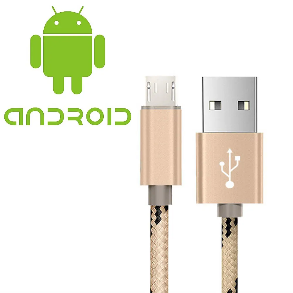 Кабель Micro USB в нейлоновой оплётке 1 м|plug usb cable|data cablecable |