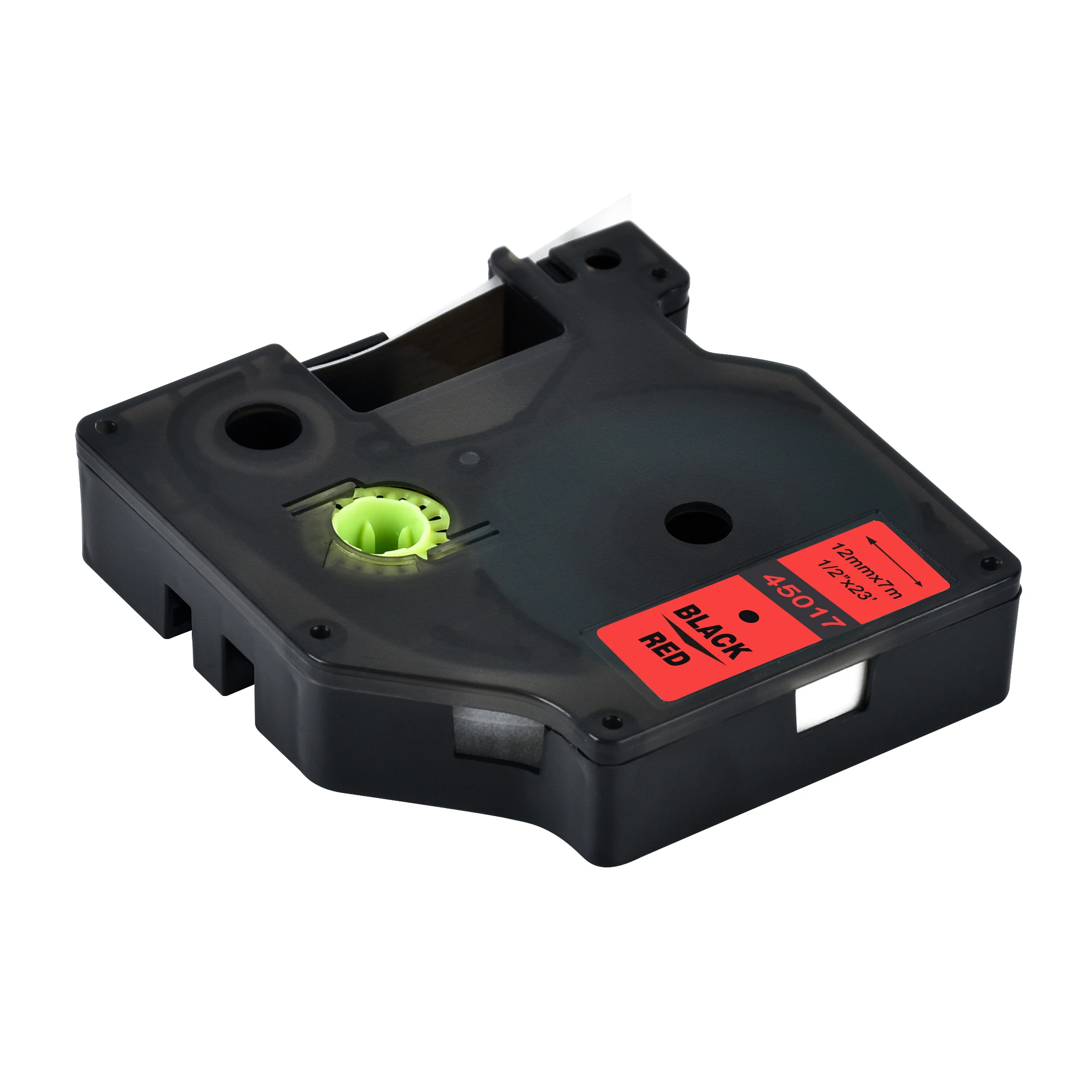 Cidy 5 шт. совместимый с Dymo Labelmanager 12 мм D1 черный на красном 45017 этикетке Ленточные
