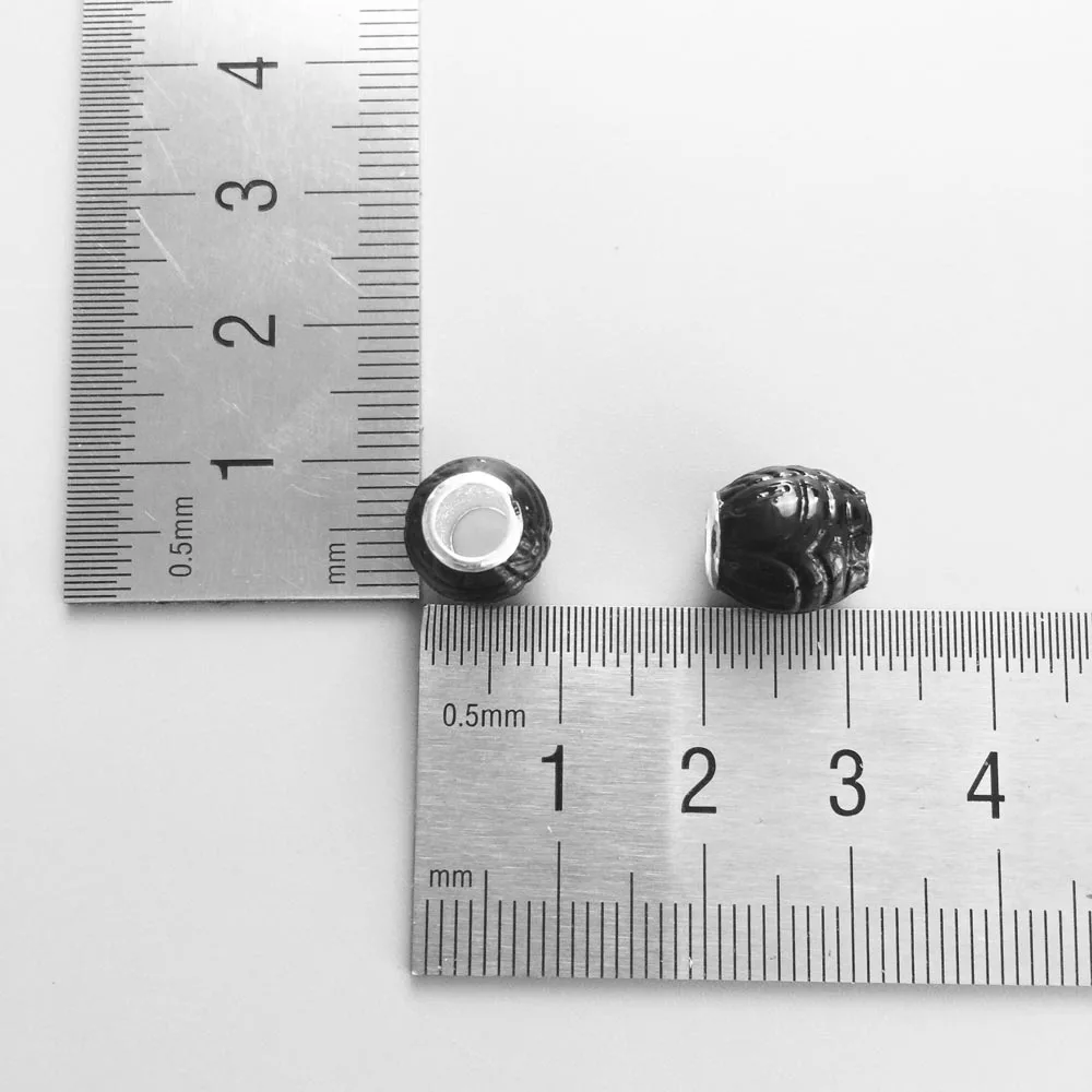 Карма этно-Скараб черные бусины Европа новинка 2019 хорошие модные ювелирные