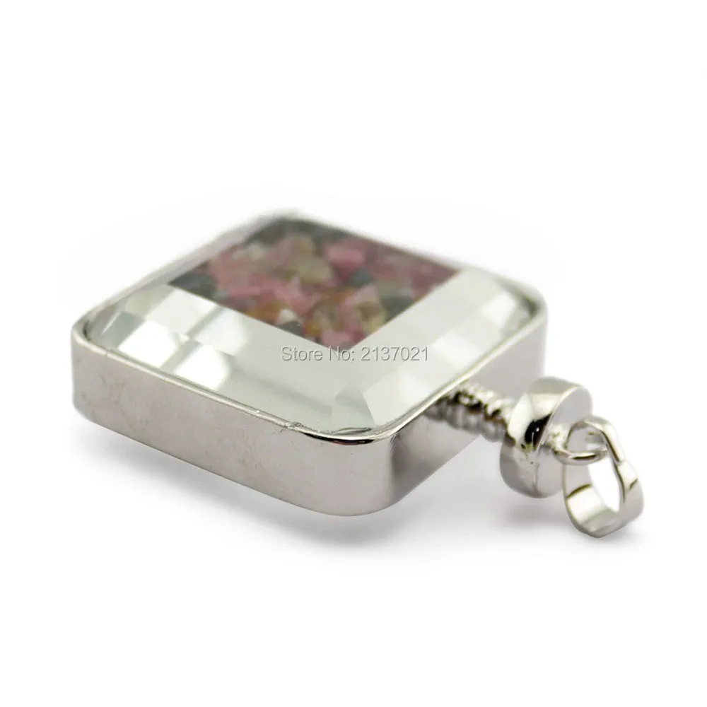 Хрустальная подвеска в виде бутылочки желаний из дробленого камня модные