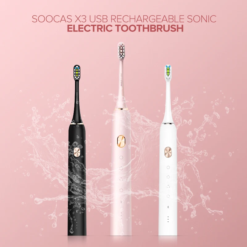 Soocas зубная щетка Soocare X3 Soocas обновленная электрическая звуковая Смарт чистая Bluetooth Водонепроницаемая беспроводная зарядка Mi Home APP