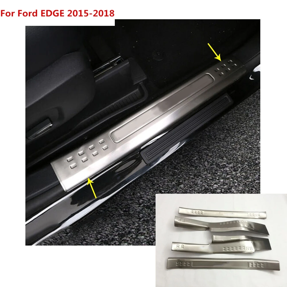 Для Ford EDGE 2015 2016 2017 2018 автомобильный Стайлинг из нержавеющей стали педаль порога