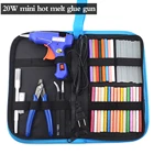 Набор клеевых пистолетов 38 в 1, профессиональный инструмент для ремонта, DIY, 110-240 В, 20 Вт, со светящимся клеем