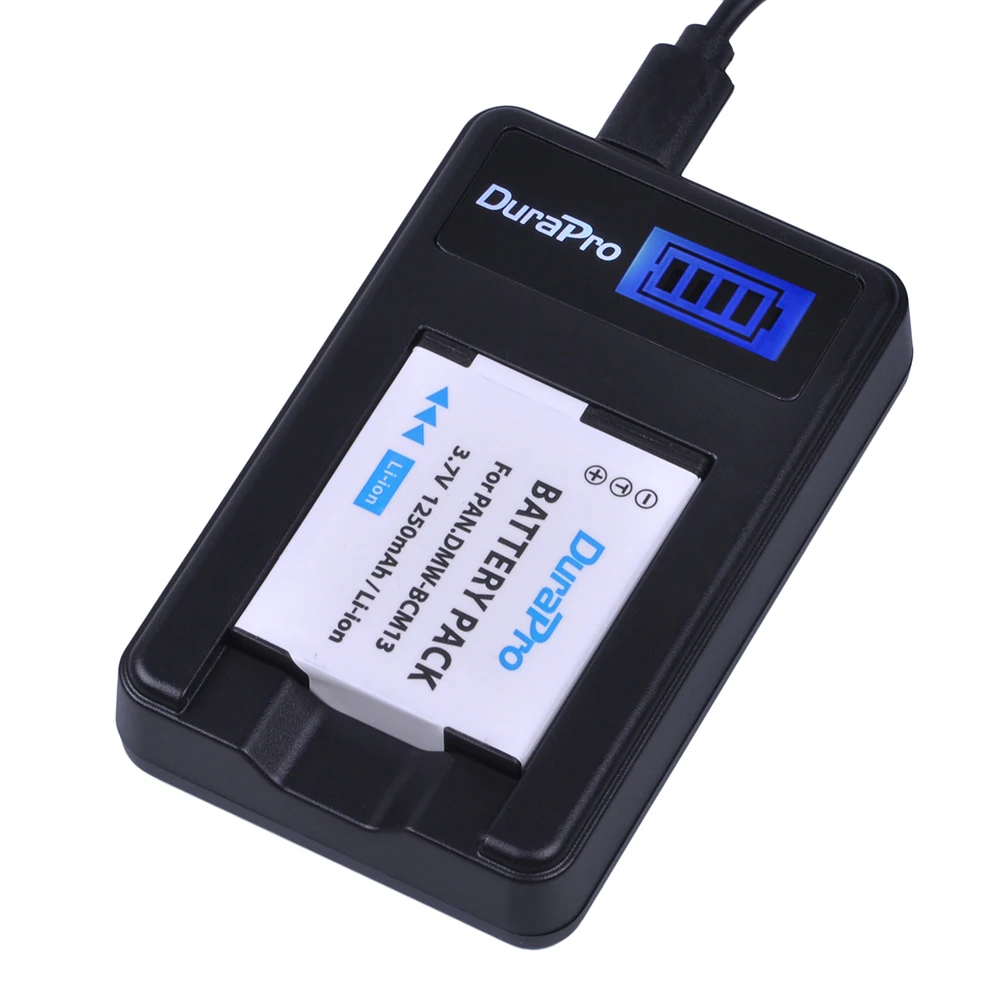 1 шт. DMW-BCM13 ДМВ BCM13 BCM13 Камера Батарея+ ЖК-дисплей USB Зарядное устройство для цифрового фотоаппарата Panasonic Lumix ZS27, ZS30, ZS35, DMC-ZS40/ZS50, FT5, LZ40, TZ41, TZ55