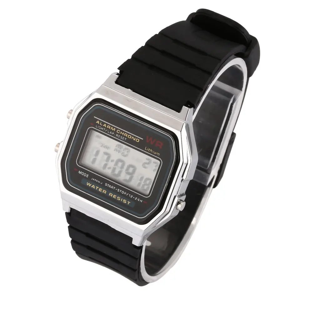 Многофункциональный светодиодный часы модные солнцезащитные очки в стиле ретро