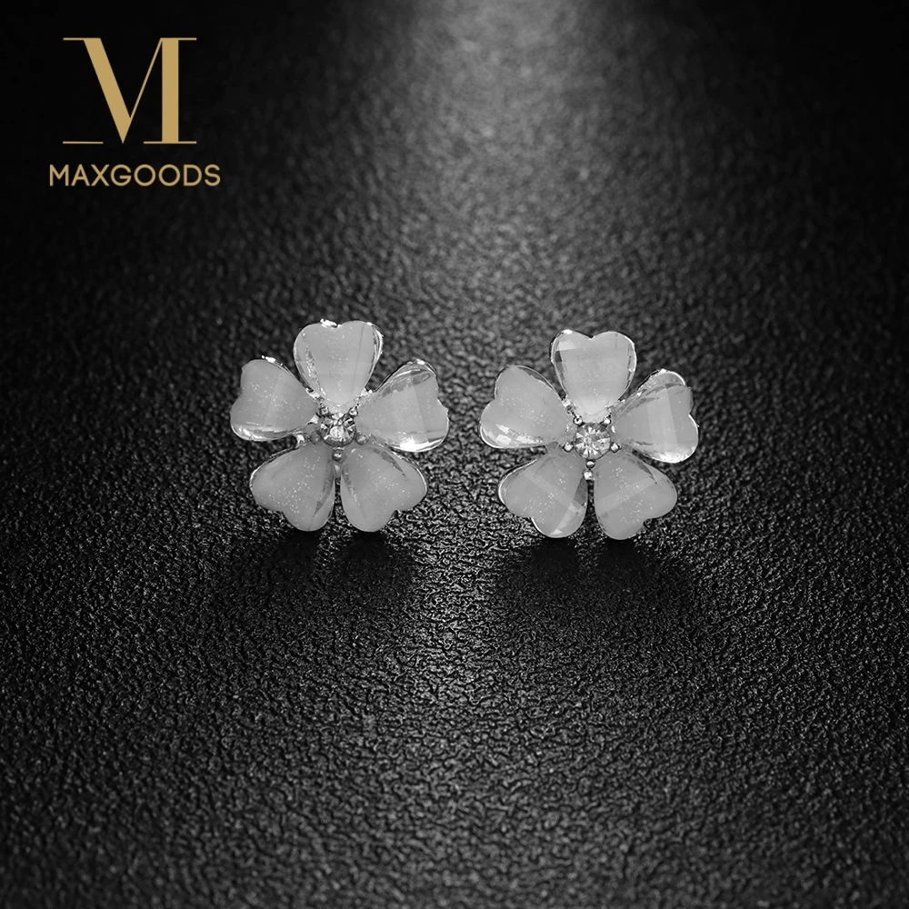Серьги гвоздики акриловые с 5 листьями 3 цвета 1 пара|stud earrings|earrings forearring studs earrings |