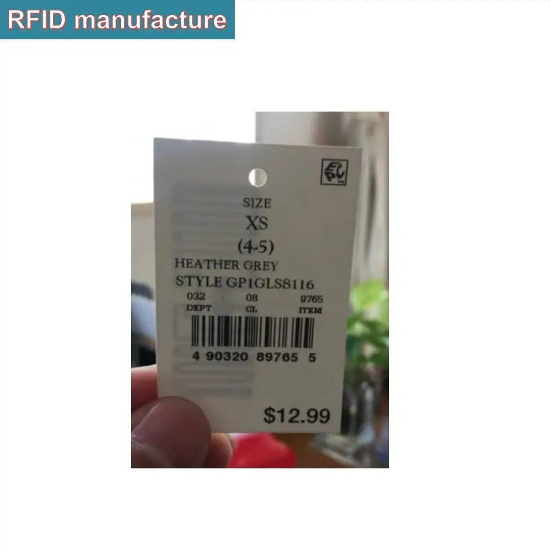 

UHF RFID Clothing tag alien h3 chip860-960mhz long range clothing luggage hang tag EPC Class1 Gen2 iso rfid tag uhf 3-10meters