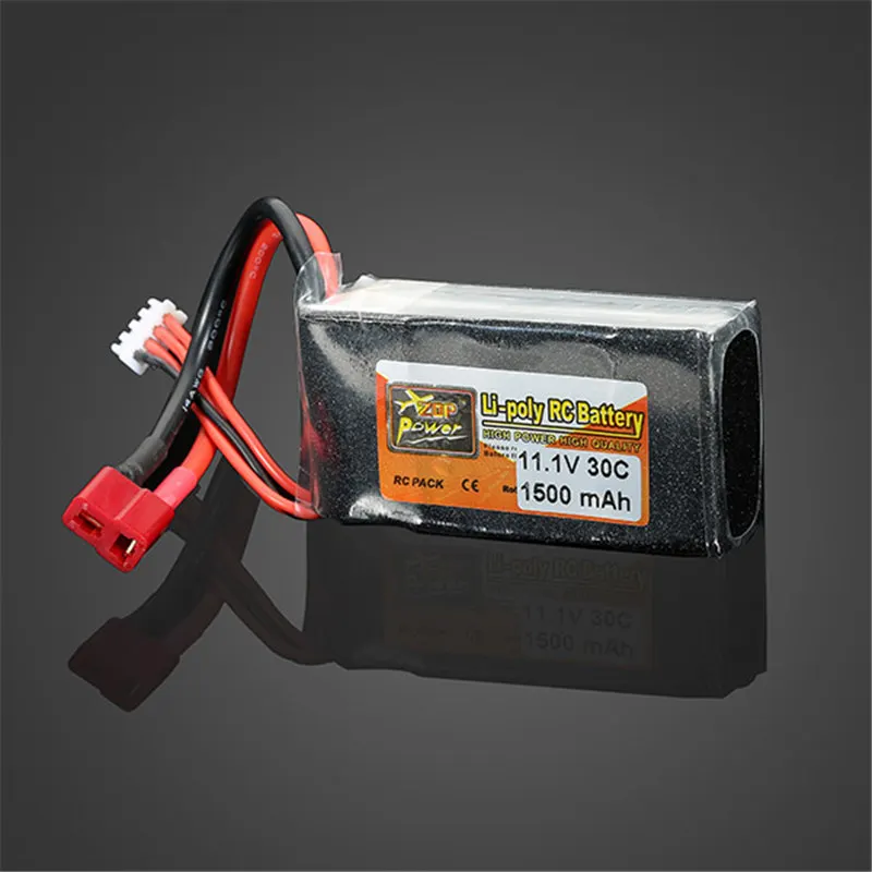 High Quality ZOP Power 11.1V 1500MAH 30C Lipo Battery T Plug | Игрушки и хобби