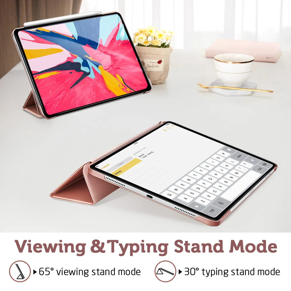 ESR Чехол для iPad Pro 11 крышка отделения для резинового масла искусственная кожа ультра тонкий светильник вес умный чехол прорезиненный чехол для iPad