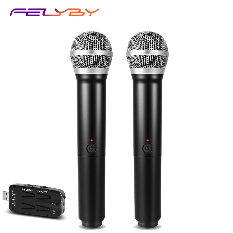 FELYBY USB3.0 ТВ компьютер караоке микрофон USB один для двух сегментов U беспроводной