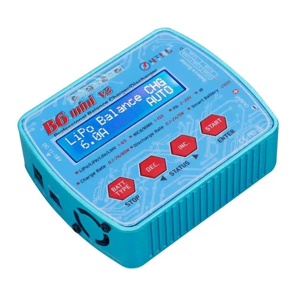 HTRC iMax B6 мини V2 80 Вт цифровой RC батарея баланс зарядное устройство PB Lipo Lihv LiIon LiFe NiCd NiMH умный аккумулятор разрядник