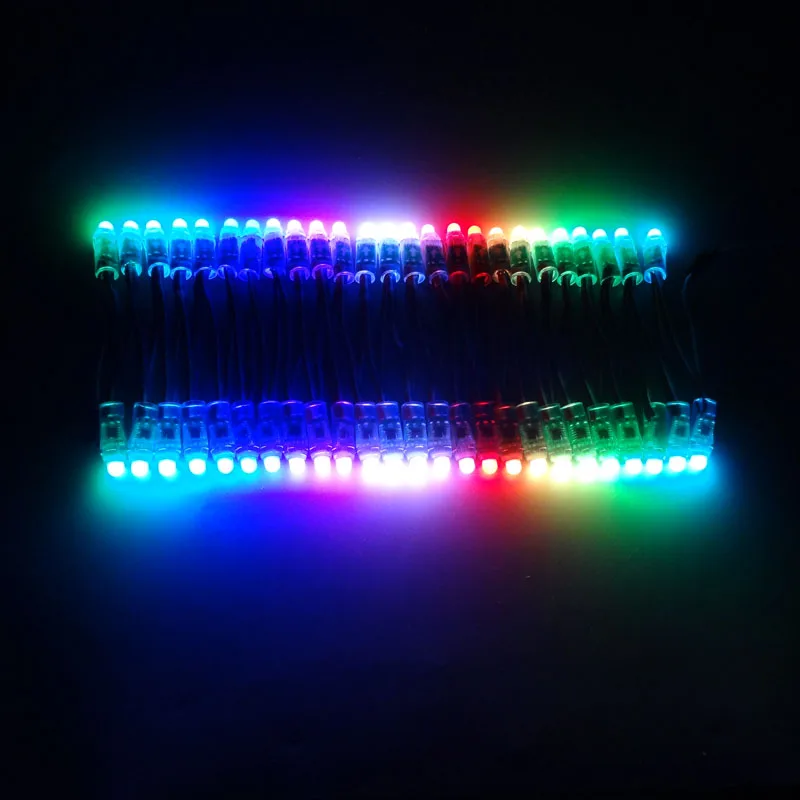 100 шт. оптовая продажа полноцветная светодиодная гирлянда WS2811 IC RGB DC5V/DC12V 12 мм