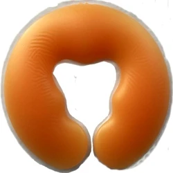 U Shape Orange Силиконовая спа-подушка для ухода за здоровьем, спа-Гелевая Подушечка Для лица, накладка на лицо, силиконовая Массажная подушка для тела, удобная подушка для лица - Цвет: U Shape Orange