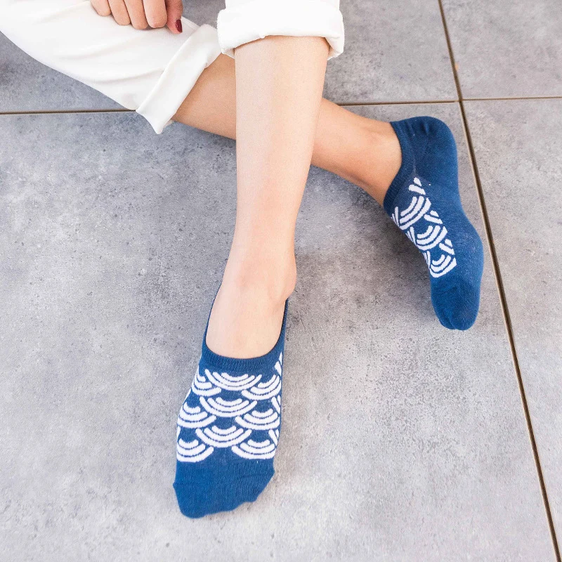 Забавные Модные Носки Happy женские хлопковые носки-лодочки дикие интересные