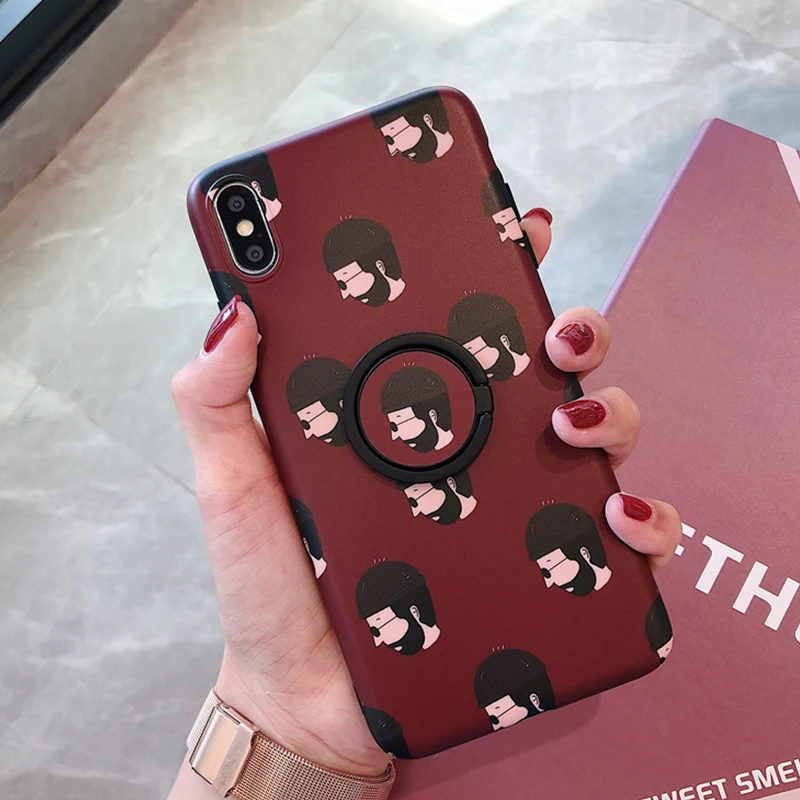 GlamPhoneCase милый Леон-Профессиональный Чехол для телефона кольцо мягкий TPU чехол iPhone