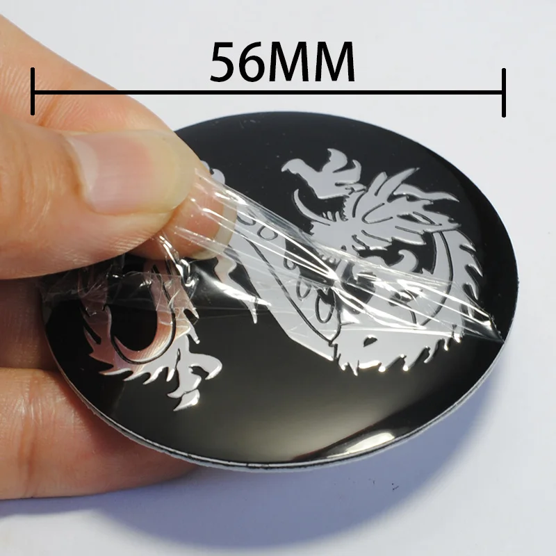 4 шт./лот 56 мм 3D логотип Dragon рулевое колесо центр эмблема Крышка Ступицы значок