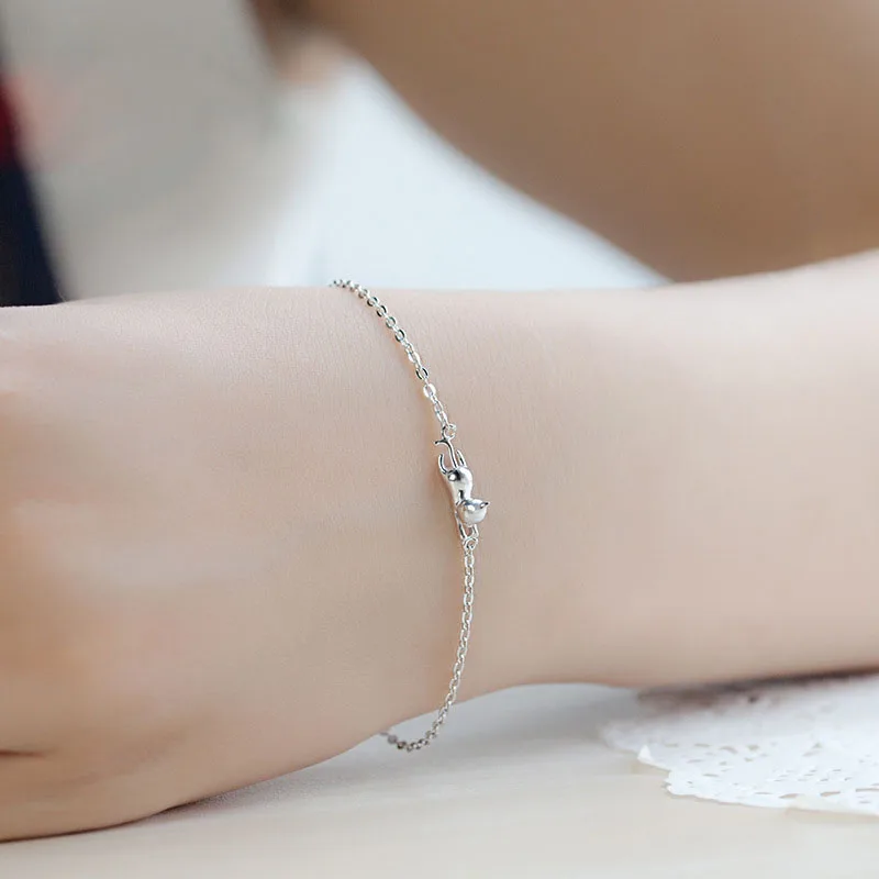 Дропшиппинг 2016 новое поступление Серебряный котенок Очаровательная подвеска