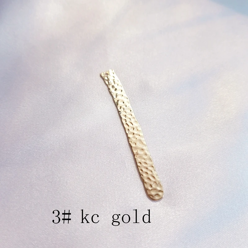 DIY серьги аксессуары с покрытием из чистой меди 18K настоящие золотые листья тисненые щеткой текстуры серьги ювелирные изделия кулон