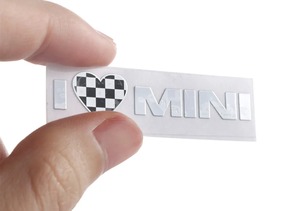 Юнион Джек Металл я люблю мини-наклейка эмблема наклейки для Mini Cooper земляк Clubman F55 F56 R55 R56 R60 F60 автомобильные аксессуары