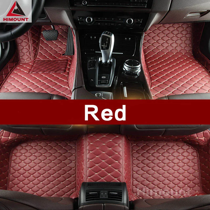 Индивидуальные автомобильные коврики для hyundai Elantra IX25 IX35 Creta Tucson Santa Fe Solaris Veloster Genesis Coupe Equus Azera ковер - Название цвета: Красный