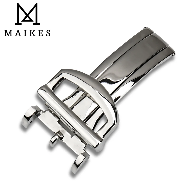 MAIKES Новый Хорошее качество Нержавеющая сталь Пряжка часы застежка мм 18 складной