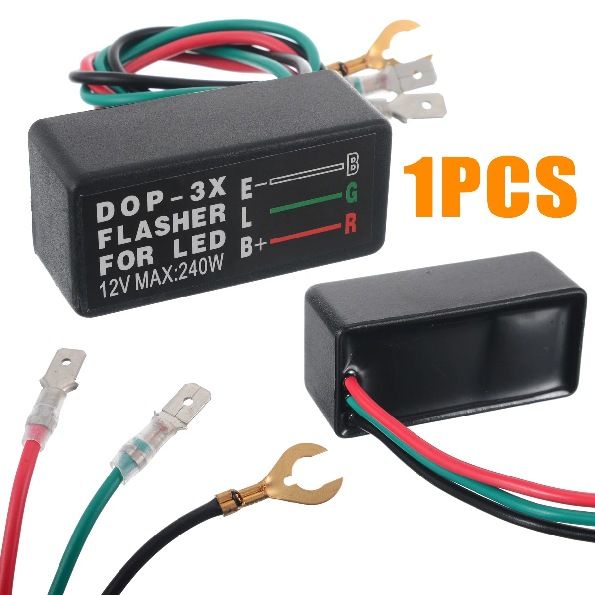

1PC ​3Pin 12V Motorcycle LED Blinker Flasher Relay Turn Signal Light DOP-3X Flash Relay For Car/Motorbike Halogen/LED Lamp