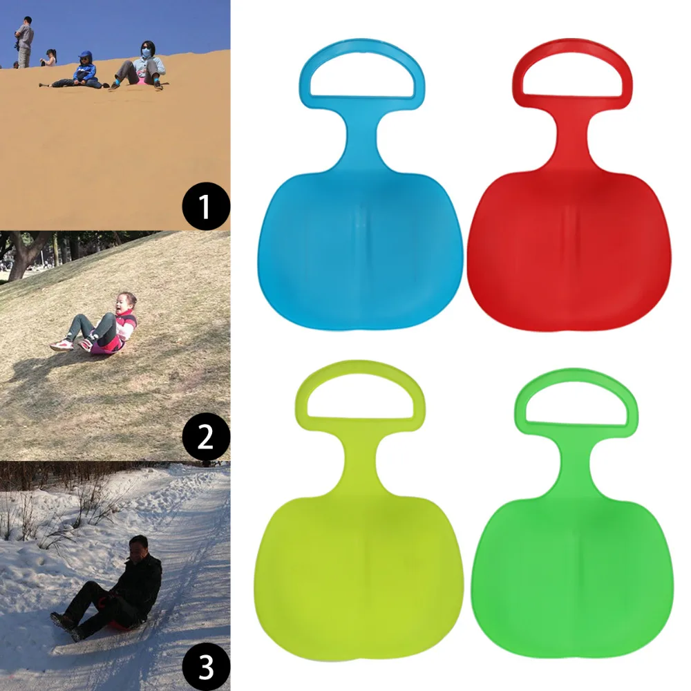 

Outdoor Winter Plastic Skiing Boards Snow Grass Sand Board Ski Pad Snowboard Sled Luge For Kids/Adult