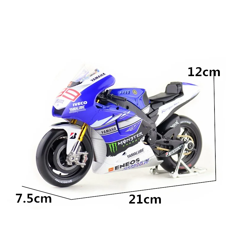 Maisto/1:10 весы/Моделирование литья под давлением модель мотоцикла Игрушка/2013 YAMAHA YZR-M1 № 99 Гонки/нежная коллекция/Рождественский подарок для детей