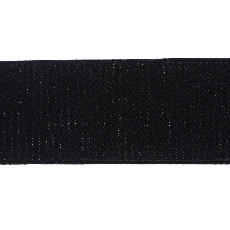 5 ярдов 39 мм Серебристые черные эластичные кружевные ленты с отделкой Лента