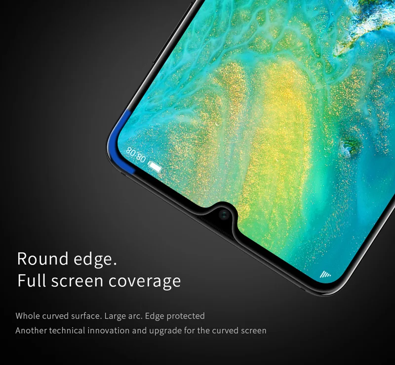 Nillkin XD CP+ макс. закаленное стекло для huawei mate 20 X защитный олеофобный Полный Клей Панели