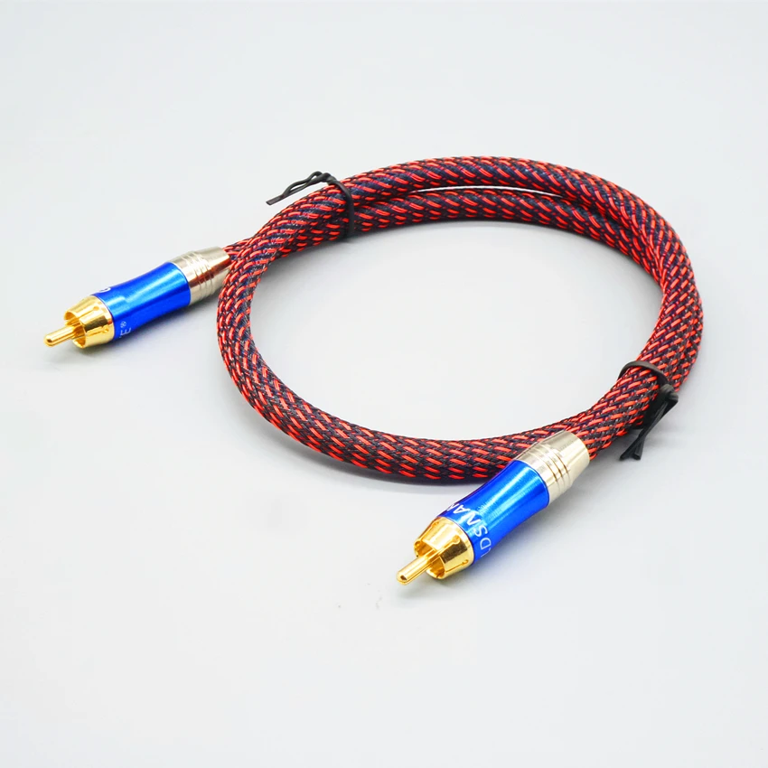 Z60 Чистая медь аудио провод RCA коаксиальные кабели с фольгой оплетка экранирует