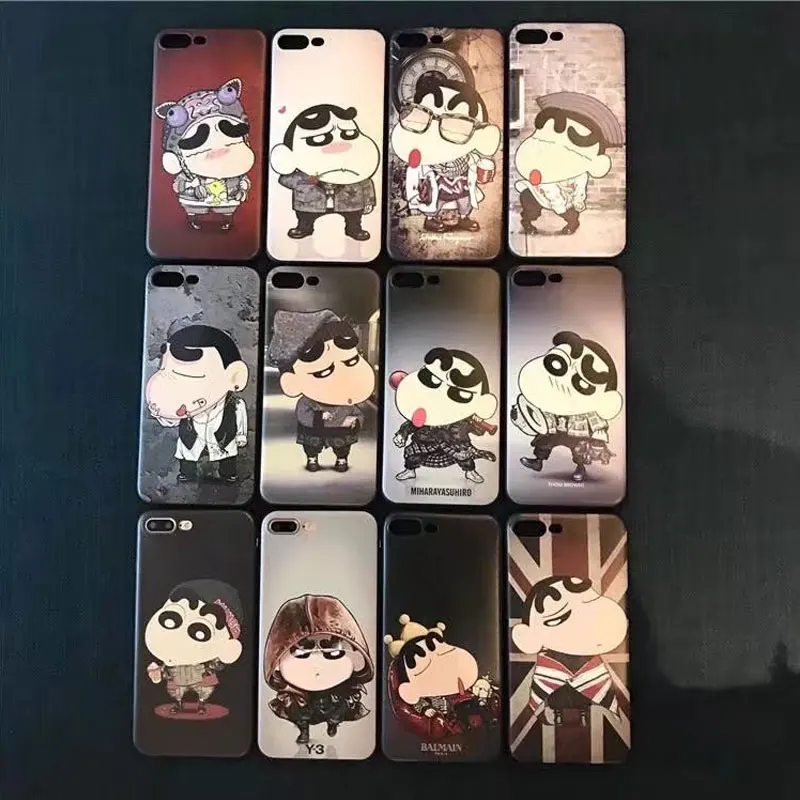 3D стерео рельеф Crayon Shinchan ТПУ мягкий чехол для телефона Apple iphone 7 plus задняя крышка