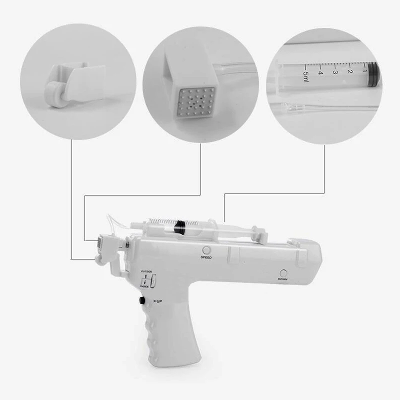 Шприц для инъекций из ванадиевого титана и хрусталя 20 упак./лот 25D бесигловая
