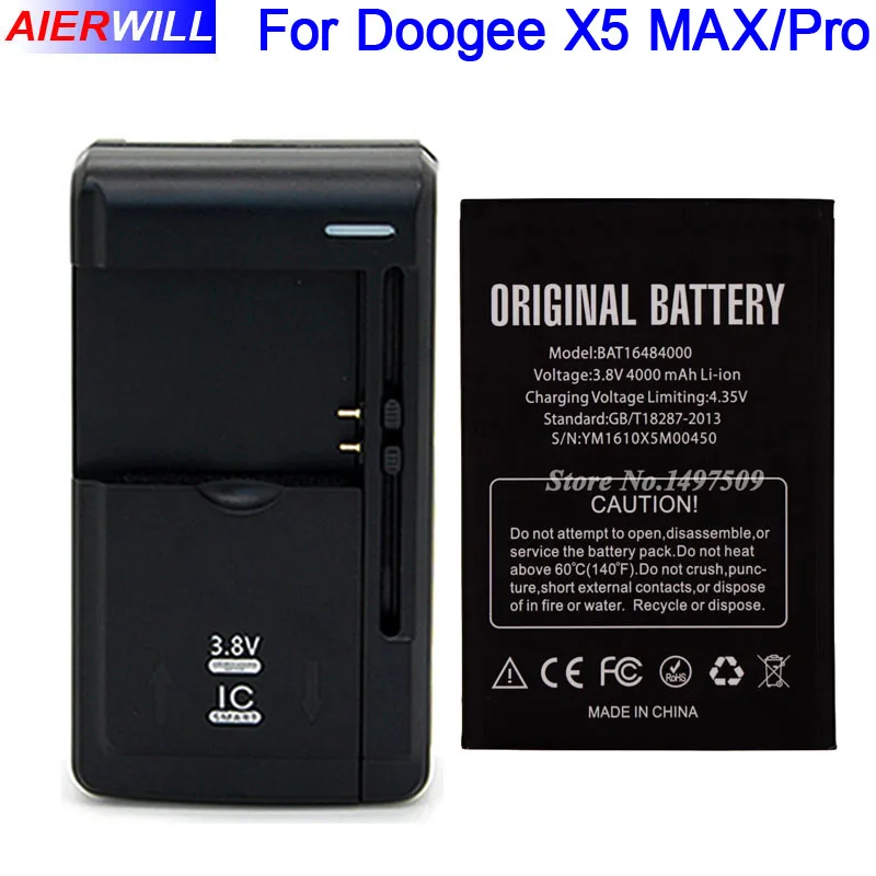 Для DOOGEE X5 MAX Аккумулятор Pro аккумуляторная батарея AKKU 4000 мАч + универсальное