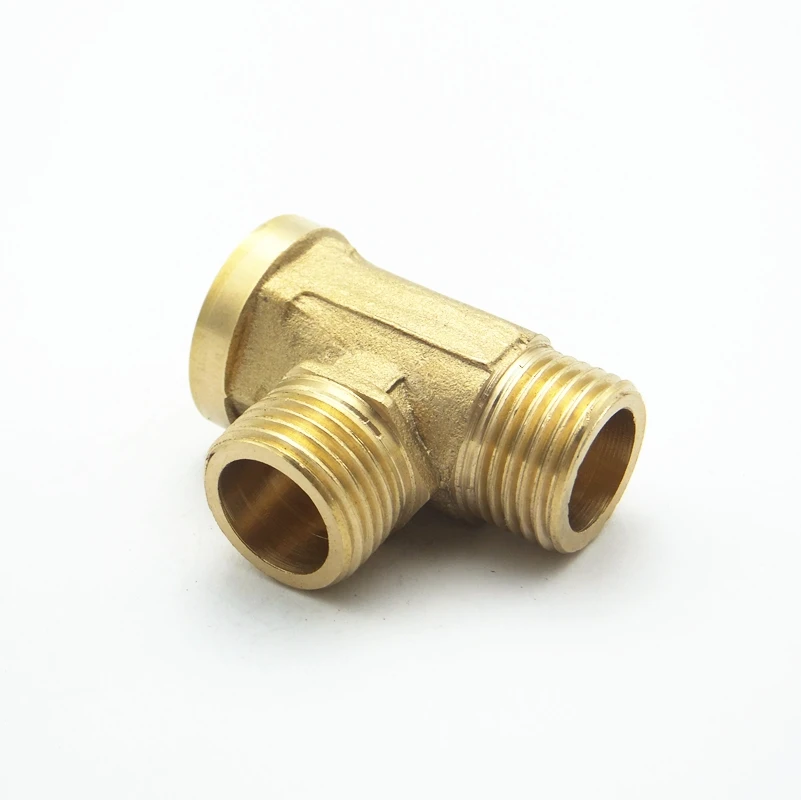 1/2 &quotBSP Female x 1/2&quot BSP Male Thread Tee Type 3 Way Brass Pipe Fitting Adapter Coupler коннектор для воды|bsp male