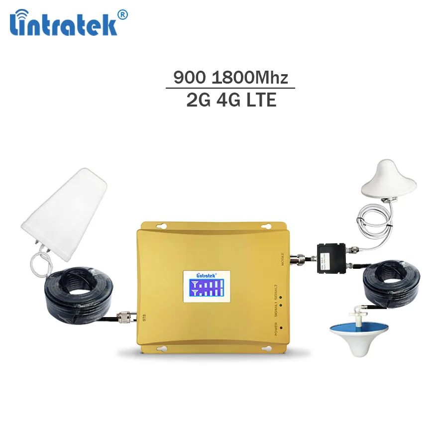 Усилитель сигнала 2G 4G LTE ретранслятор GSM 900 Mhz 1800 усилитель Band 3 Мобильный телефон