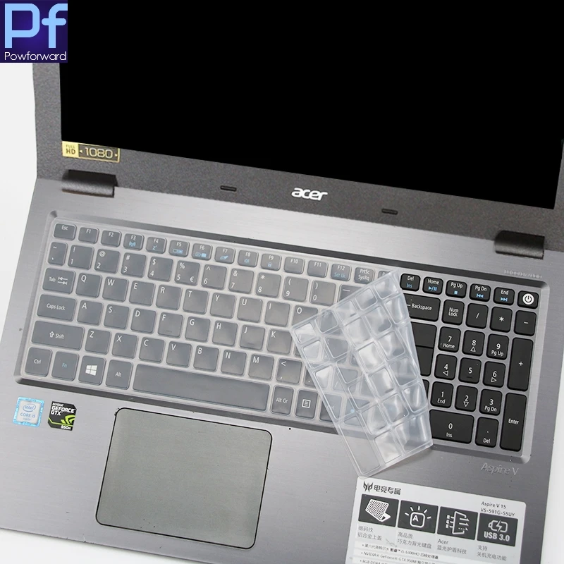 Силиконовый чехол для клавиатуры 15 6 ''Acer Aspire V15 VN7 592G/17 3&quot E 17 E5 773 774 (G)/Aspire V17