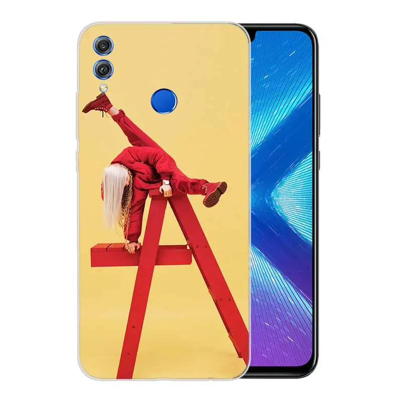 Мягкий с рисунком из ТПУ Корпус чехол для Huawei Honor V20 8X 7 8 9 10 lite 7X 8A V9 Play матовый Fundas