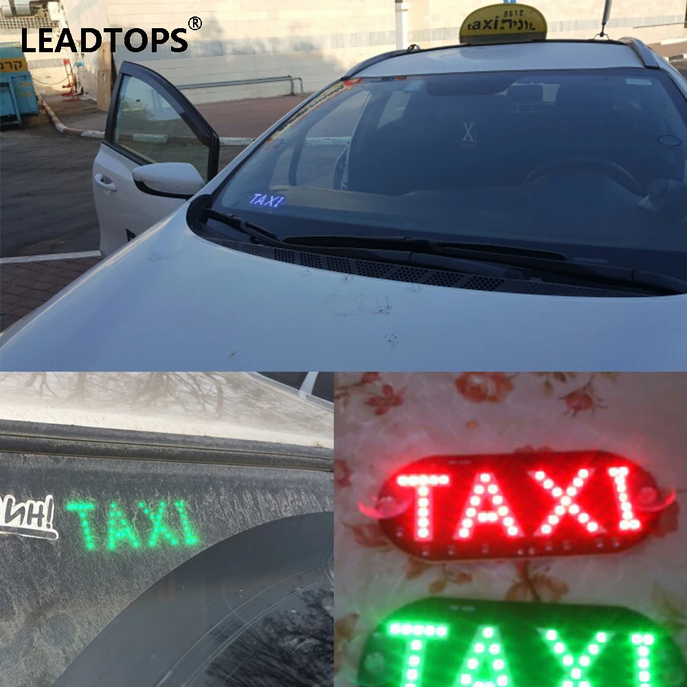 Leadtops 1 шт. такси ВОДИТЬ автомобиль ветрового стекла кабины индикаторная лампа