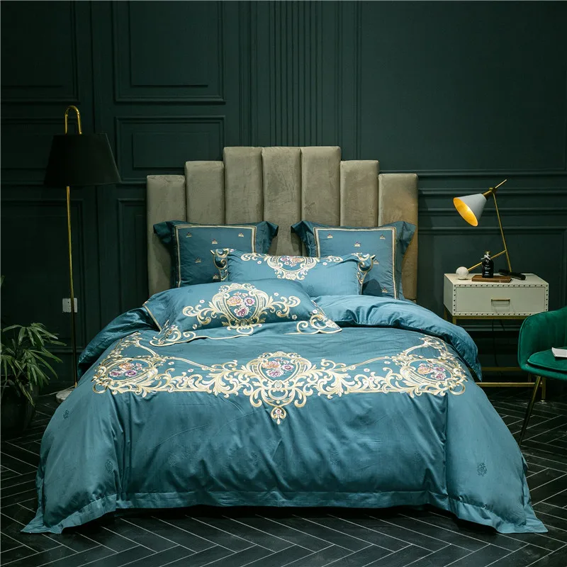 Комплект постельного белья из египетского хлопка с вышивкой|Комплекты белья| |